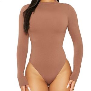 Naked wardrobe tan bodysuit women small